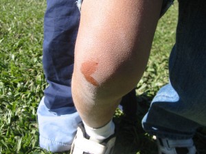 Re-enacting a favourite Caillou episode